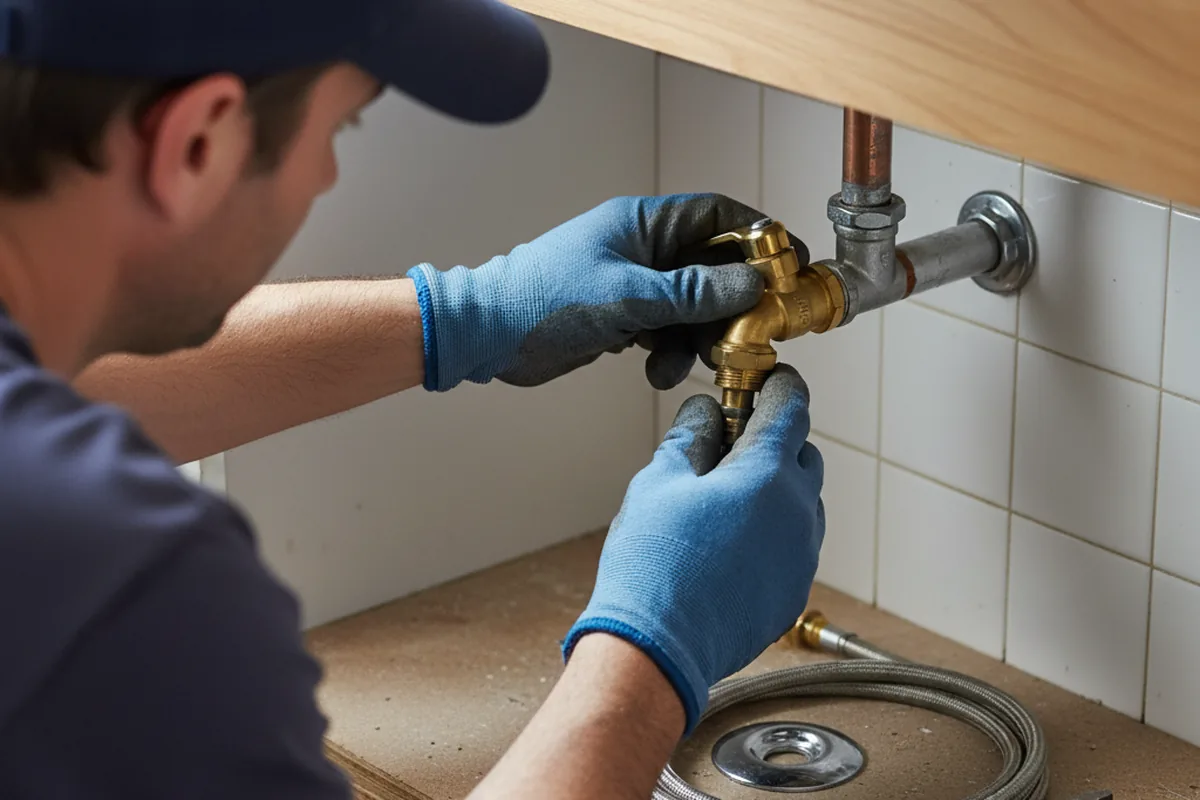 Shutoff valve and fitting work during Faucet and Fixture Repair in Dos Palos